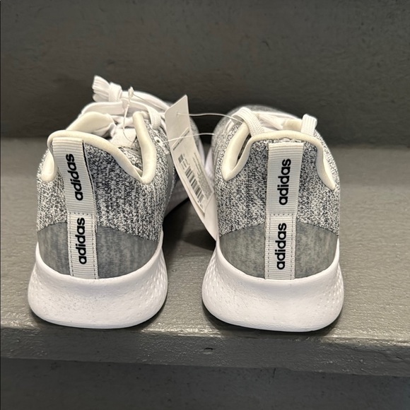 Adidas Cloudfoam Comfort White Grey Knit Shoes NWT - Picture 6 of 7